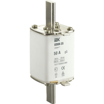 Плавкая вставка предохранителя IEK ППНИ-35 габарит 1 50А - DPP30-050